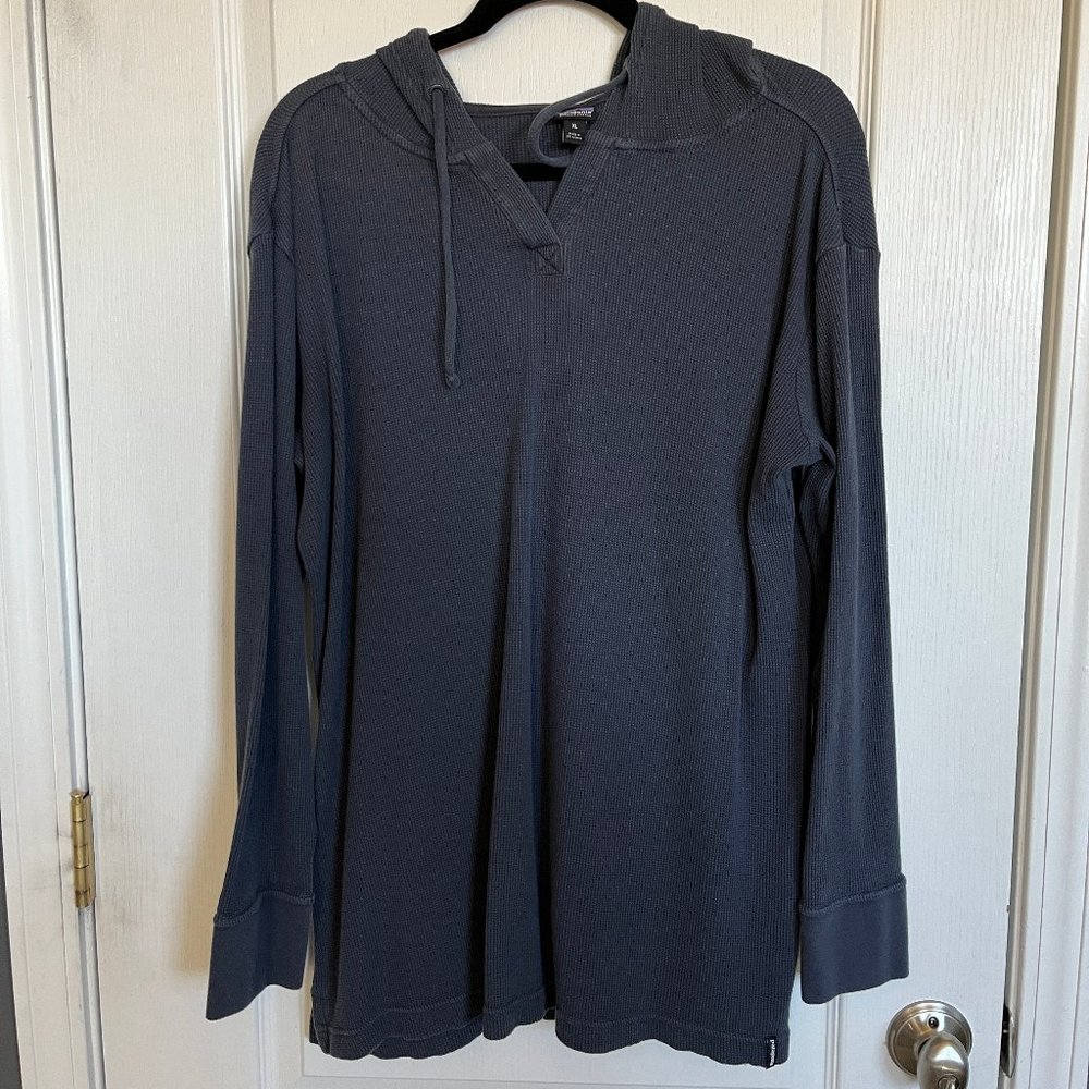 COPY - Patagonia women's waffle hooded tunic XL grey